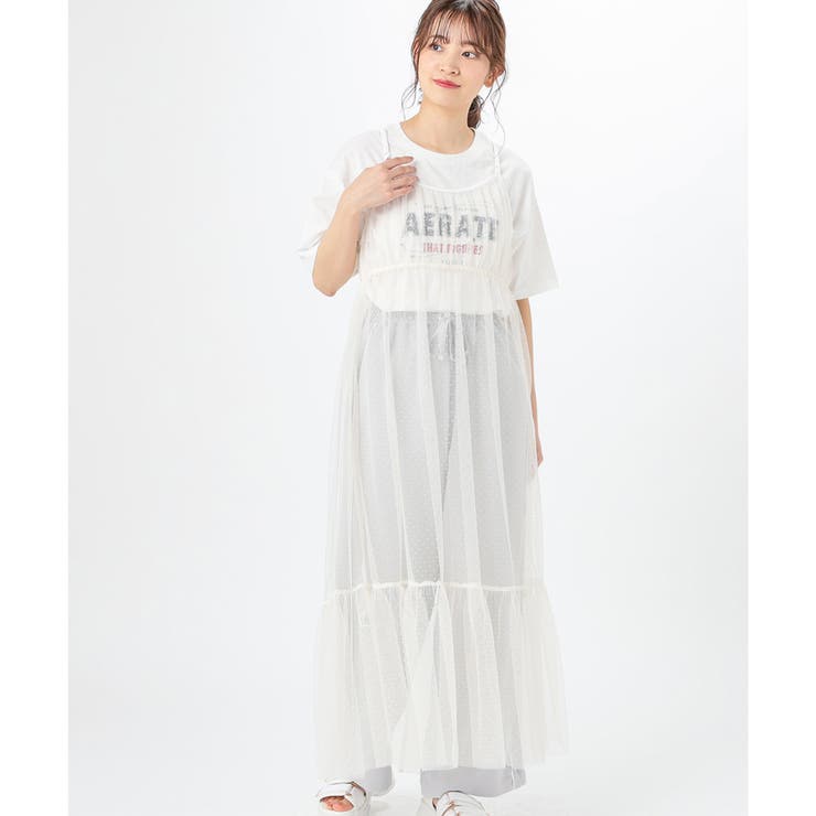 ワンピース キャミワンピ チュール[品番：HNSW0008857]｜Honeys