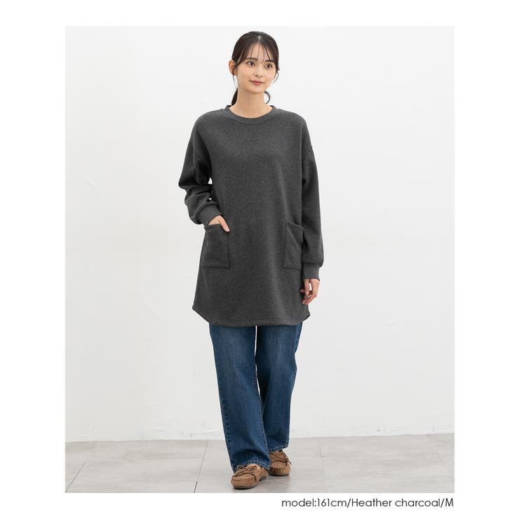 チュニック ワンピース 長袖 | Honeys | 詳細画像9 