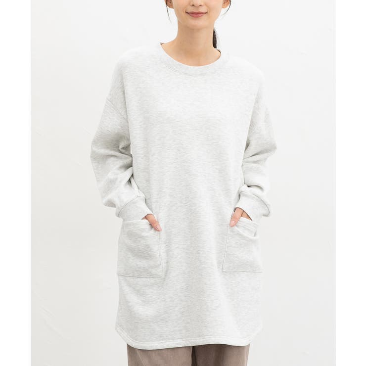 オートミール | チュニック ワンピース 長袖 | Honeys