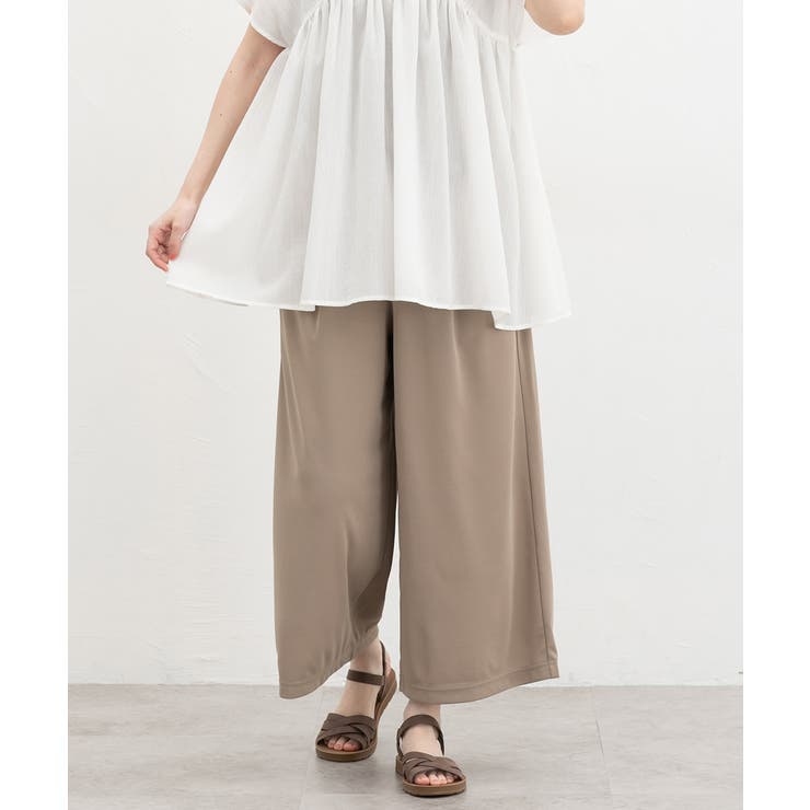 ダークベージュ | ボトムス パンツ ガウチョパンツ | Honeys