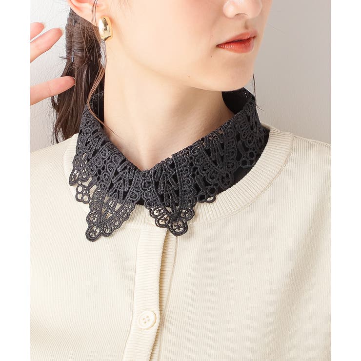 ブラック | 付け衿 つけ衿 付け襟 | Honeys