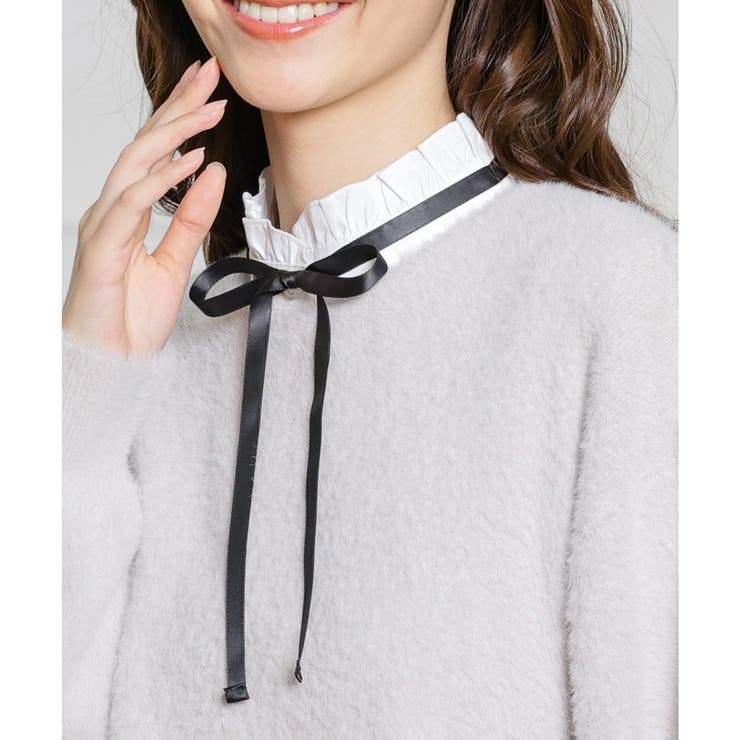 つけ襟 スタンドカラー ハイネック[品番：HNSW0008489]｜Honeys