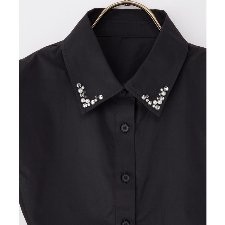 付け衿 パールビジュー レギュラーカラー | Honeys | 詳細画像14 