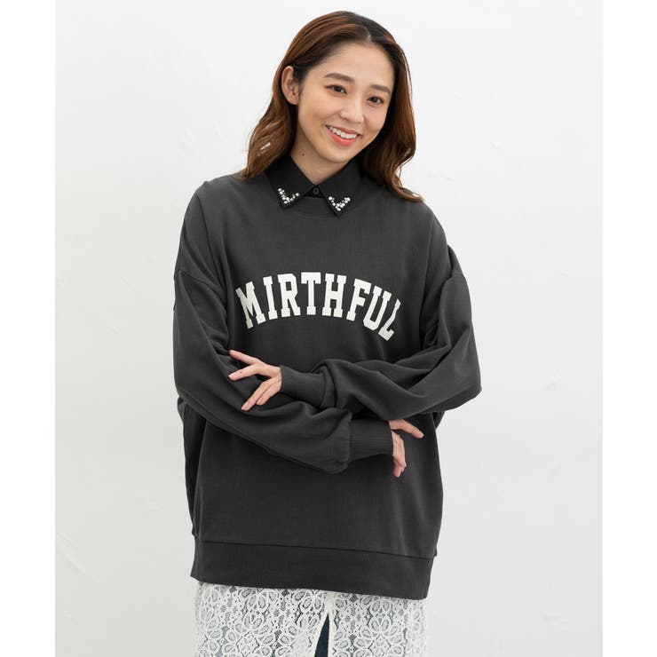 付け衿 パールビジュー レギュラーカラー | Honeys | 詳細画像6 