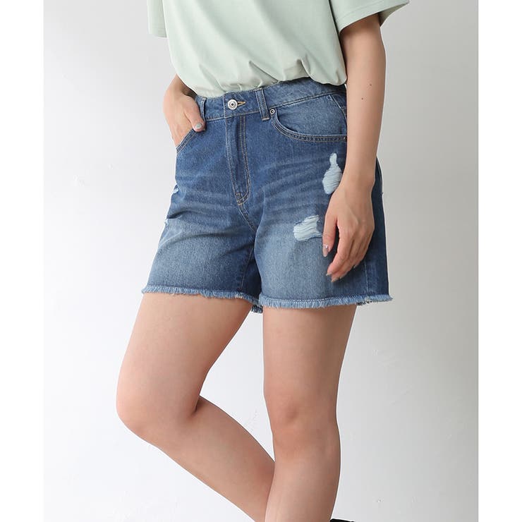 パンツ ショートパンツ ダメージ加工 品番 Hnsw Honeys ハニーズ のレディースファッション通販 Shoplist ショップリスト