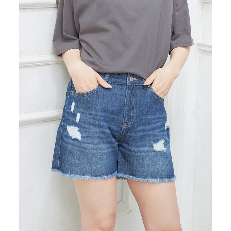 パンツ ショートパンツ ダメージ加工 品番 Hnsw Honeys ハニーズ のレディースファッション通販 Shoplist ショップリスト