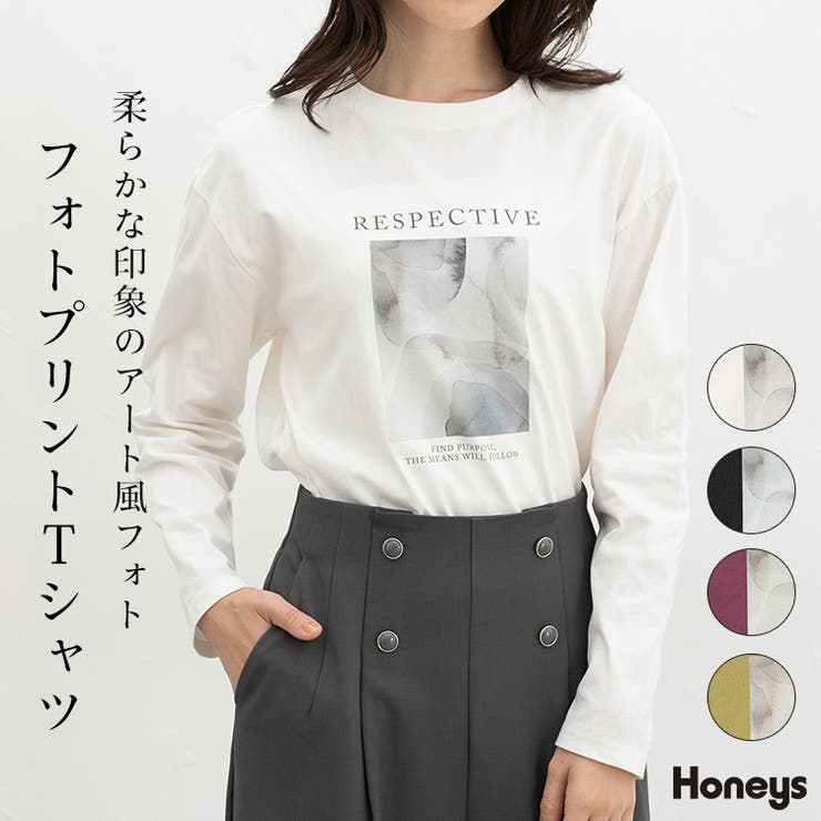トップス Tシャツ ロンＴ | Honeys | 詳細画像1 