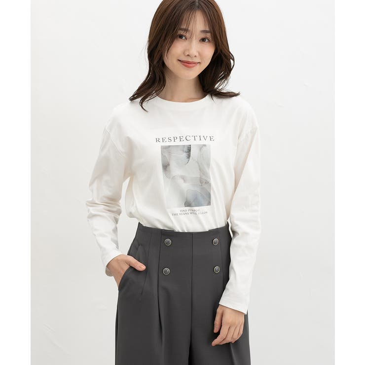 アイボリー | トップス Tシャツ ロンＴ | Honeys