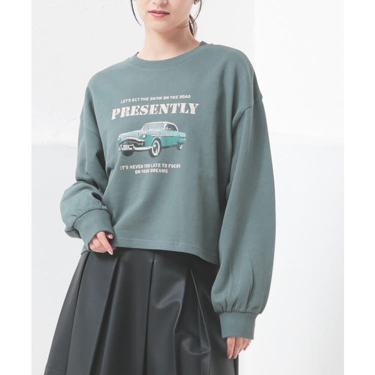 グリーン | トップス スウェット 長袖 | Honeys