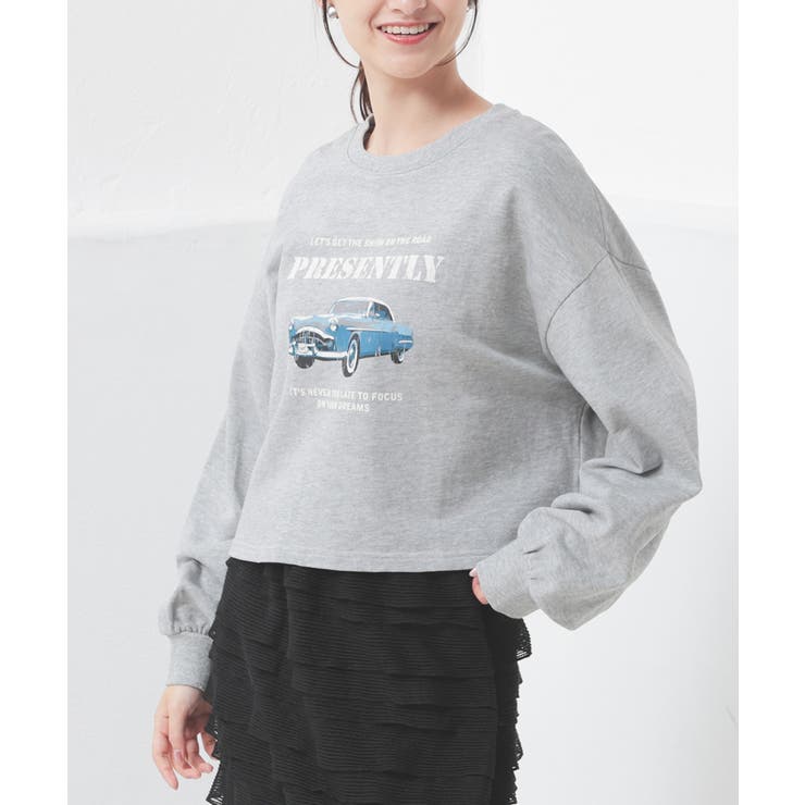 杢グレー | トップス スウェット 長袖 | Honeys