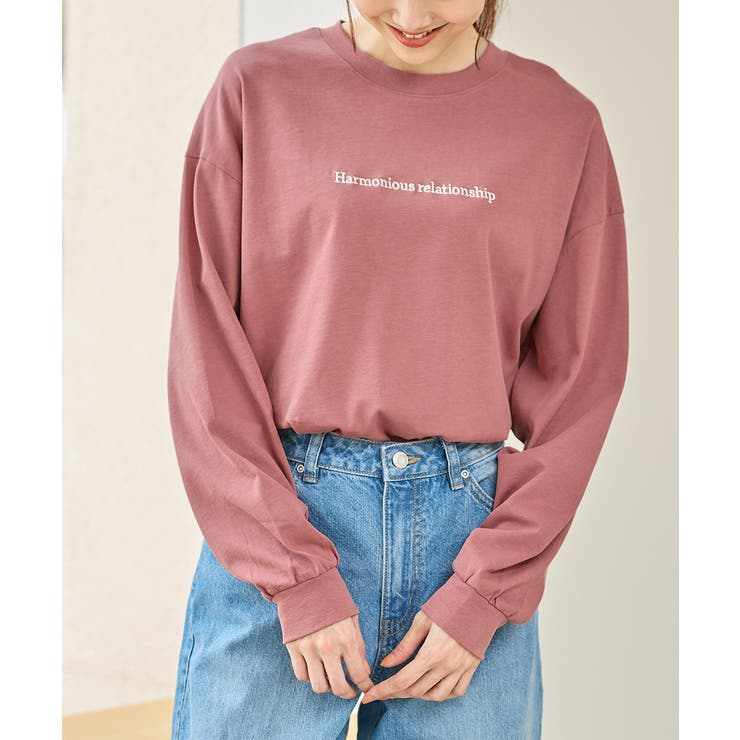 ダークピンク | トップス カットソー 長袖 | Honeys