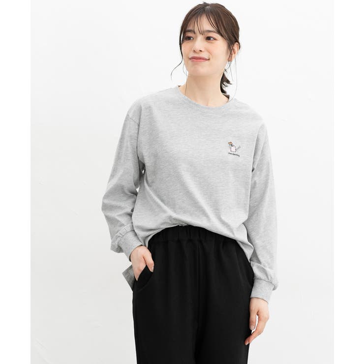 杢グレー | トップス カットソー 長袖 | Honeys