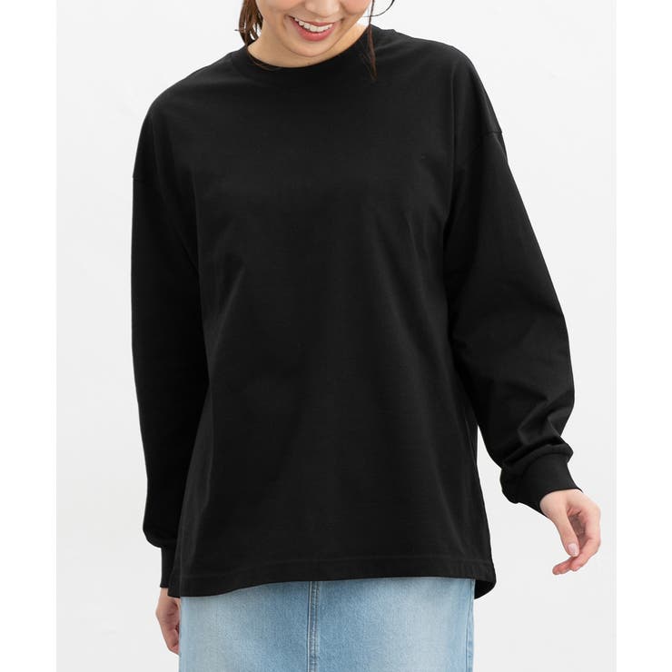 ブラック | トップス カットソー 長袖 | Honeys