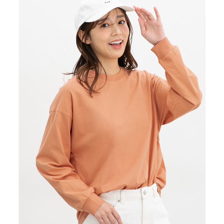 オレンジ | トップス カットソー 長袖 | Honeys