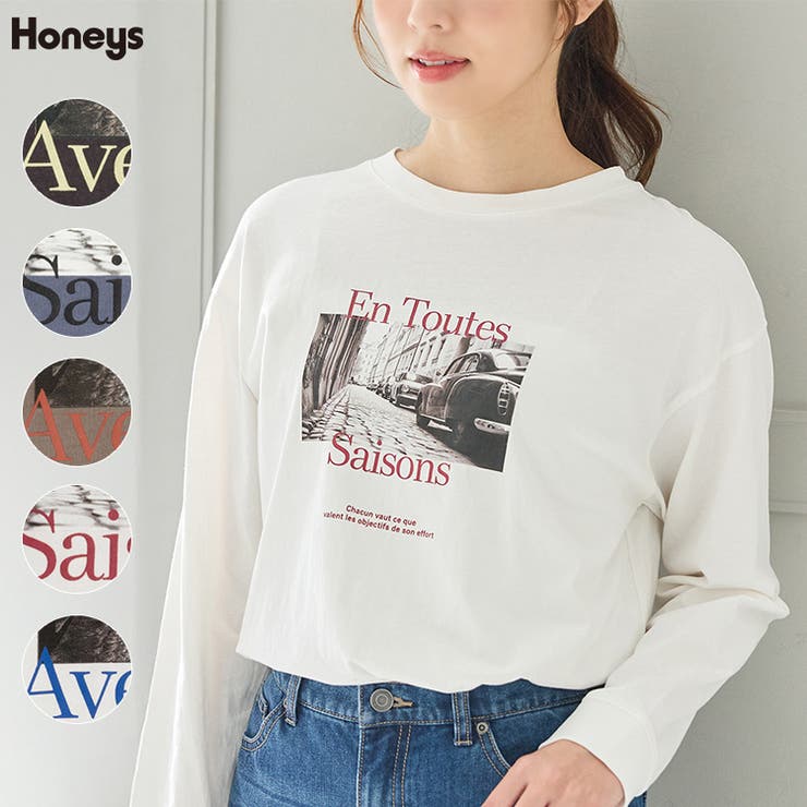 トップス Tシャツ ロンＴ | Honeys | 詳細画像1 