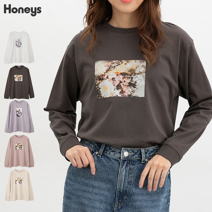 トップス Tシャツ ロンＴ | Honeys | 詳細画像1 