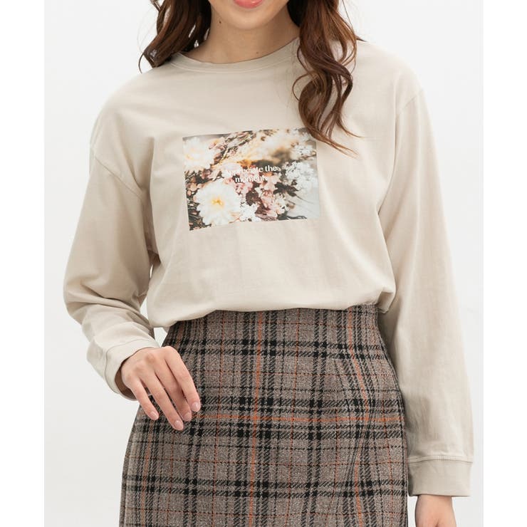 ベージュ | トップス Tシャツ ロンＴ | Honeys