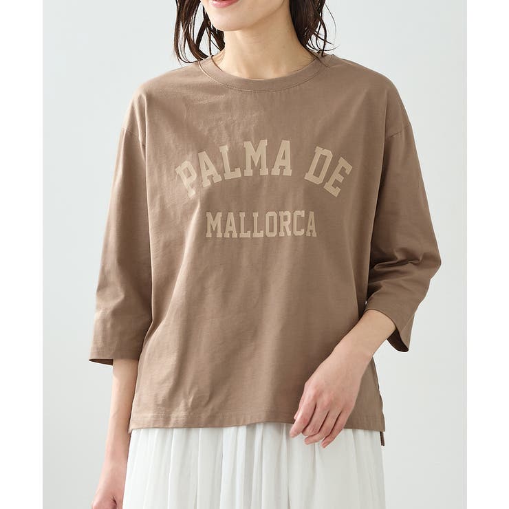 ライトブラウン | トップス Tシャツ ７分袖Tシャツ | Honeys