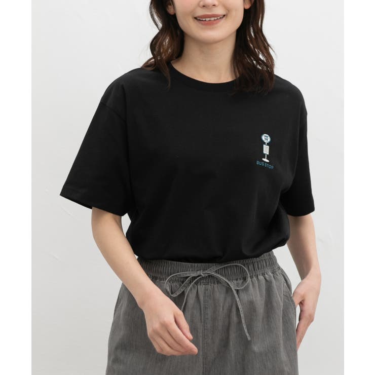 ブラック | トップス Tシャツ 半袖Tシャツ | Honeys