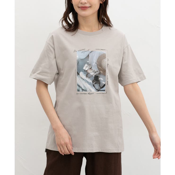グレージュ | トップス Tシャツ 半袖Tシャツ | Honeys