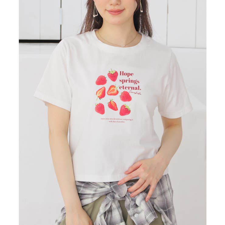 ホワイト | トップス Tシャツ 半袖Tシャツ | Honeys