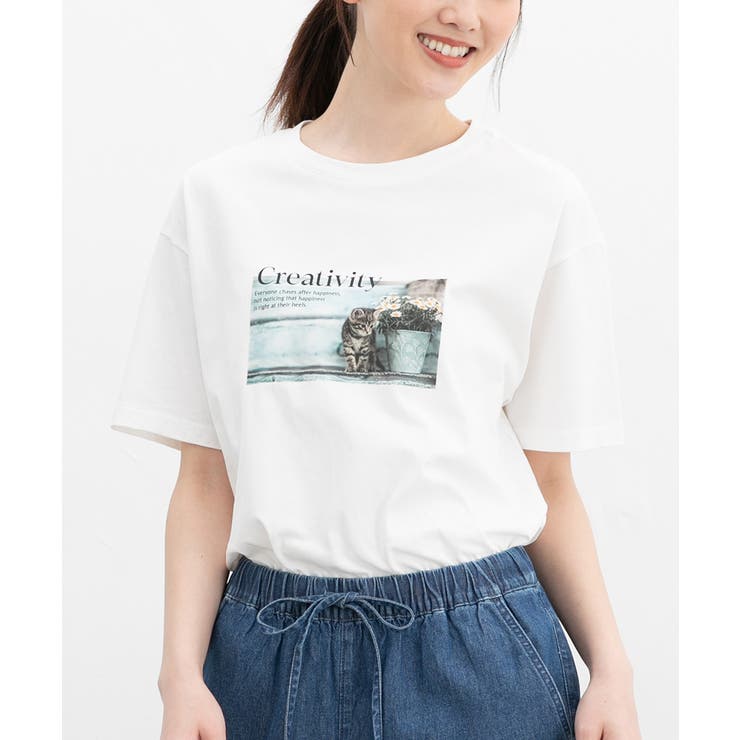 オフ／ネコ | トップス Tシャツ 半袖Tシャツ | Honeys