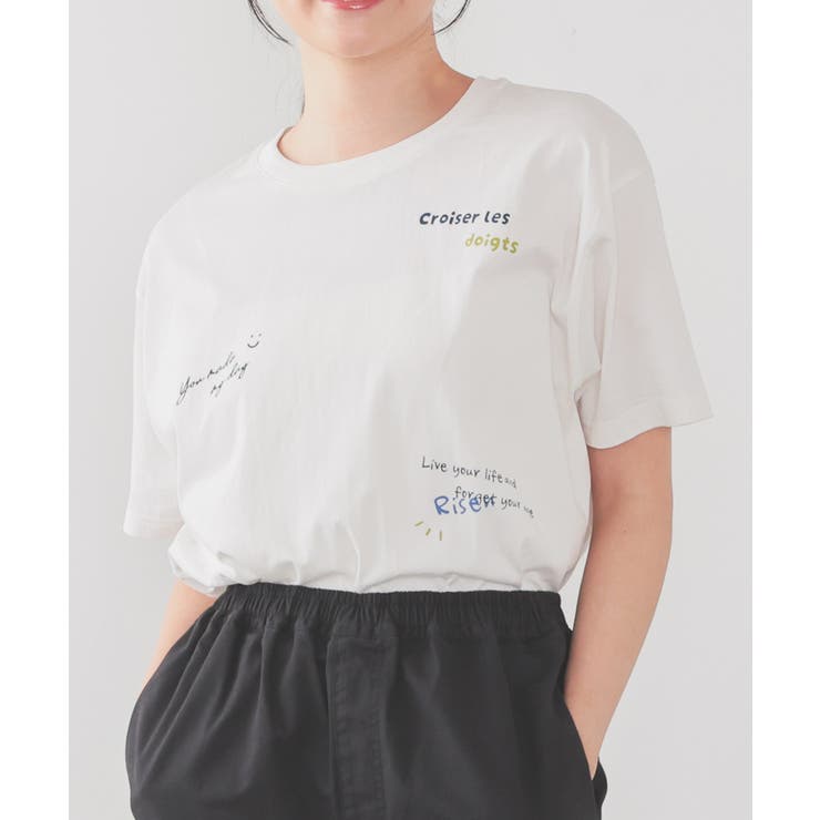 ホワイト | 【ハニーズ】トップス Tシャツ 半袖Tシャツ | Honeys