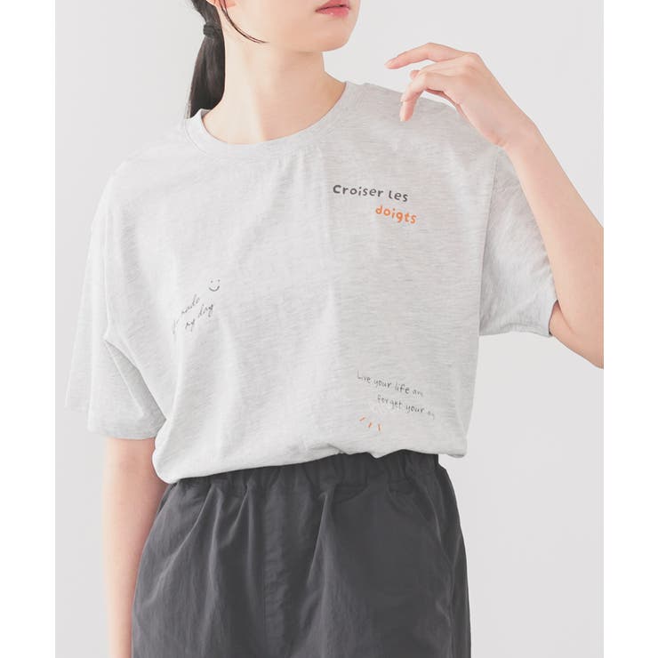 オートミール | 【ハニーズ】トップス Tシャツ 半袖Tシャツ | Honeys
