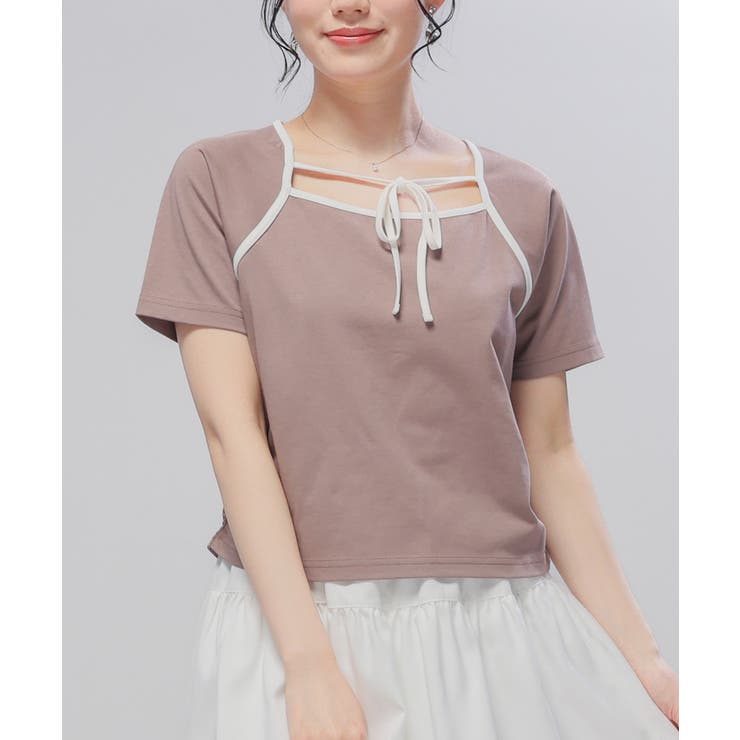 モカ | トップス カットソー 半袖 | Honeys