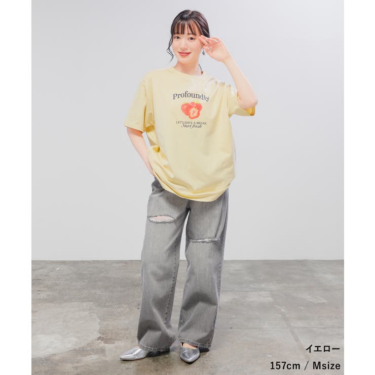 トップス Tシャツ 半袖Tシャツ[品番：HNSW0012327]｜Honeys（ハニーズ