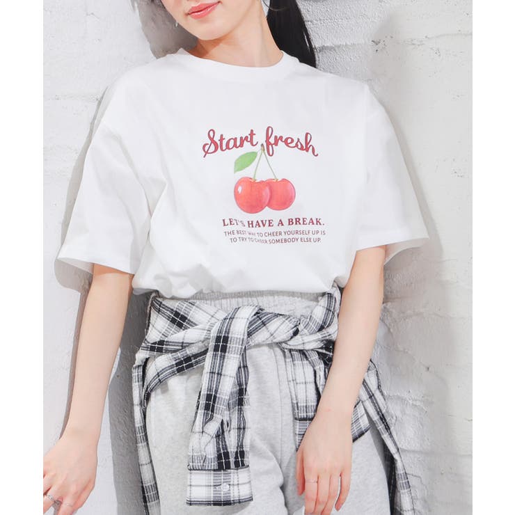 ホワイト | トップス Tシャツ 半袖Tシャツ | Honeys