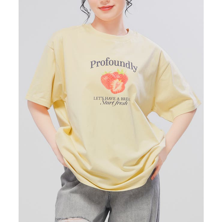 イエロー | トップス Tシャツ 半袖Tシャツ | Honeys