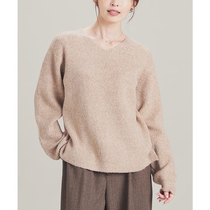 杢ベージュ | トップス ニット セーター | Honeys