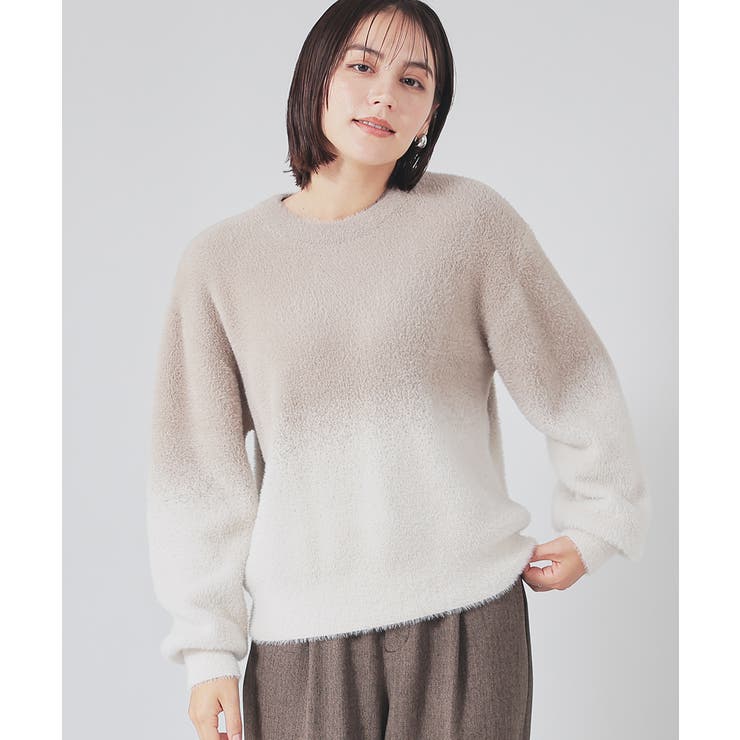 ベージュ×オフ | トップス ニット セーター | Honeys