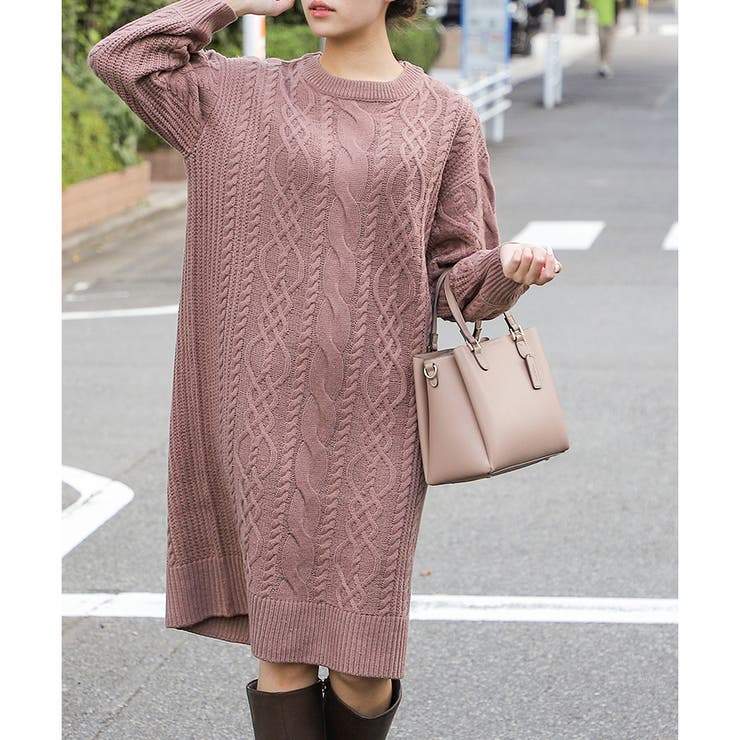 ハニーズ ケーブル編ニットワンピ 品番 Hnsw Honeys ハニーズ のレディースファッション通販 Shoplist ショップリスト