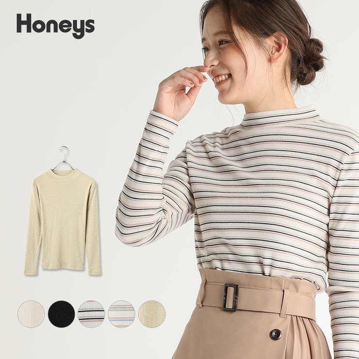 ハニーズ テレコハイネックｔシャツ 品番 Hnsw Honeys ハニーズ のレディース ファッション通販 Shoplist ショップリスト