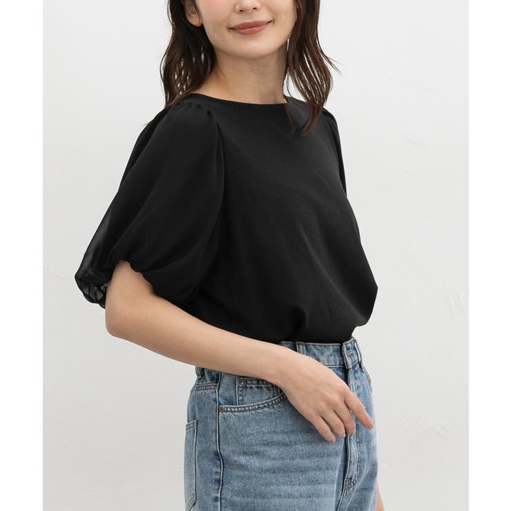 ブラック | トップス Tシャツ 半袖Tシャツ | Honeys
