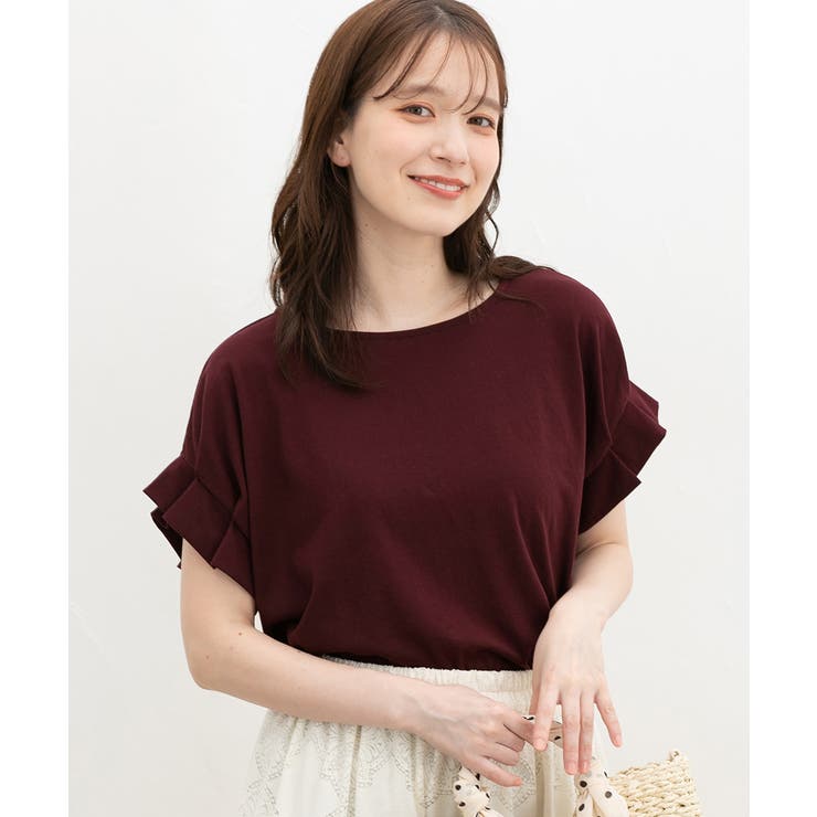 ワインレッド | トップス Tシャツ 半袖Tシャツ | Honeys