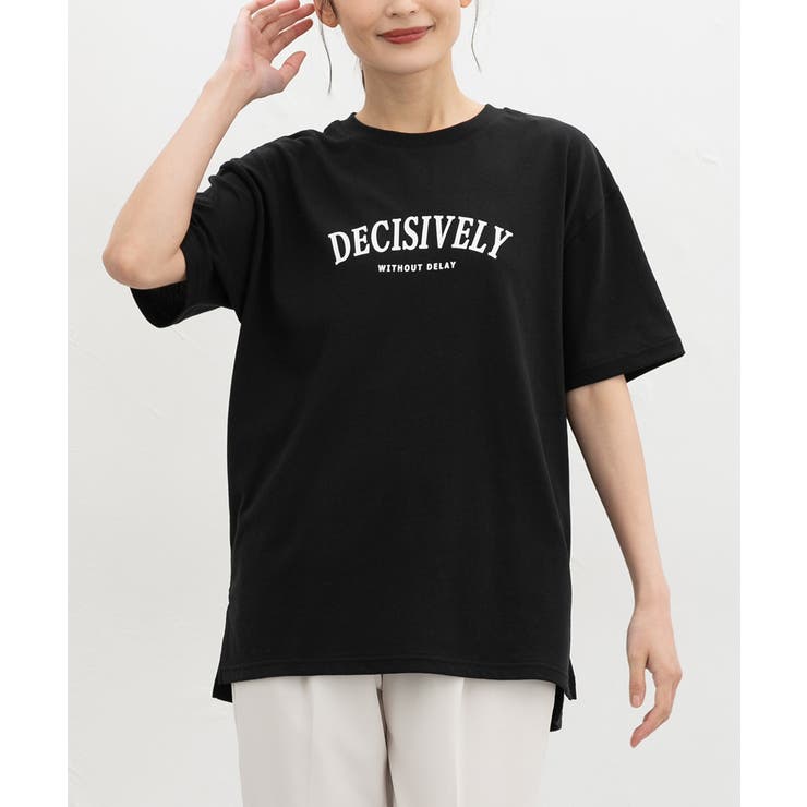 ブラック | トップス Tシャツ 半袖Tシャツ | Honeys