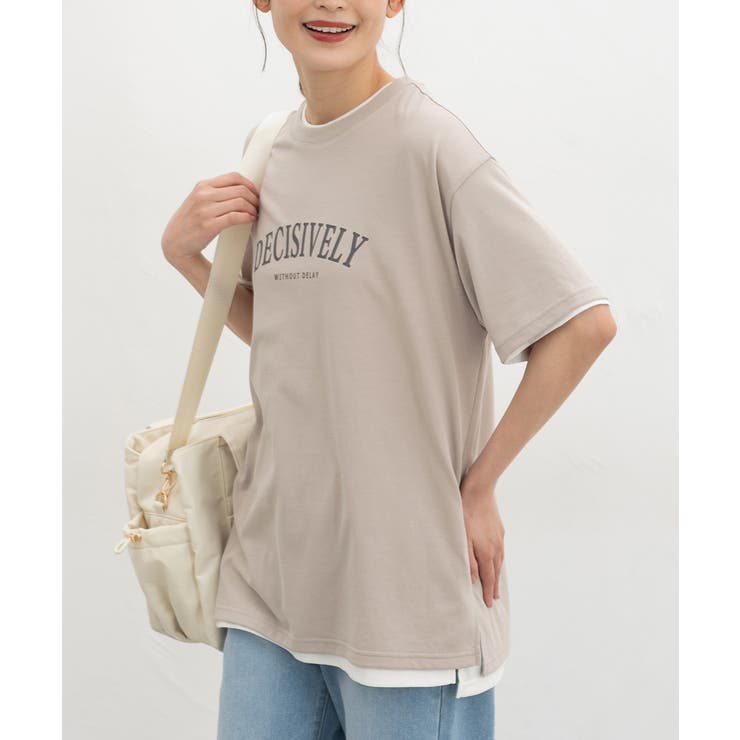 グレージュ | トップス Tシャツ 半袖Tシャツ | Honeys