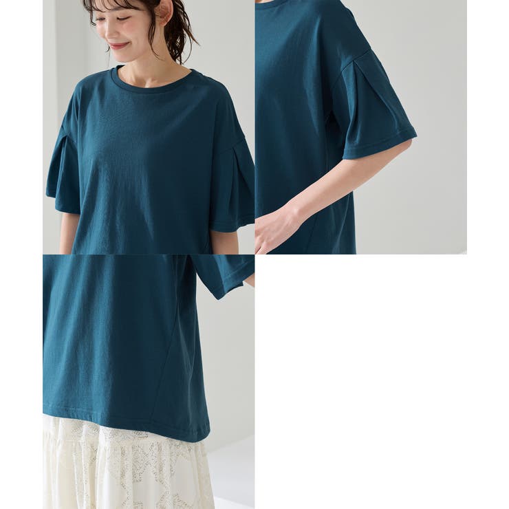 トップス Tシャツ ５分袖Tシャツ | Honeys | 詳細画像16 