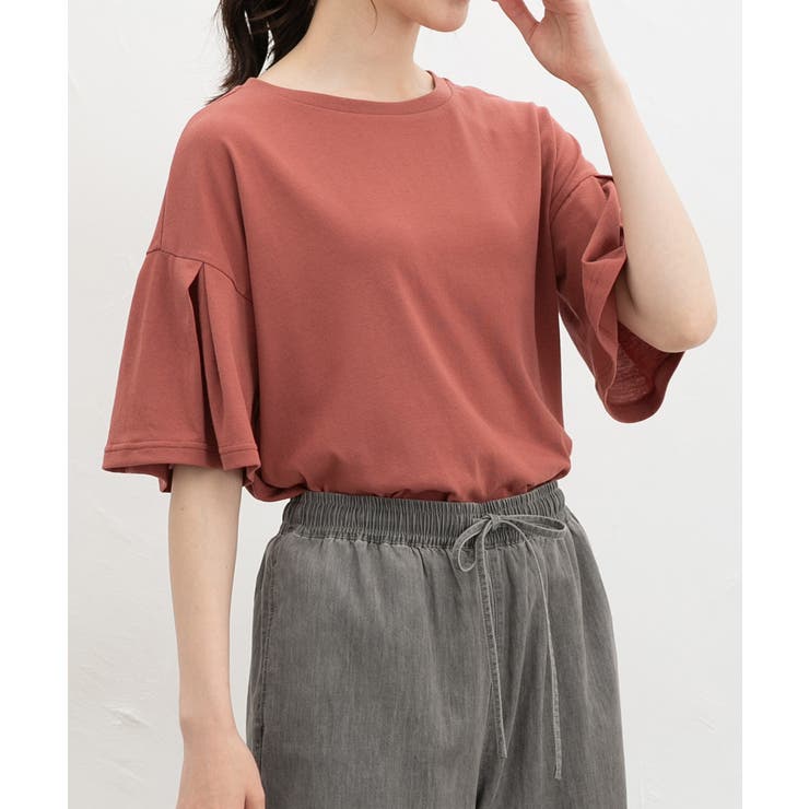ライトレッド | トップス Tシャツ ５分袖Tシャツ | Honeys