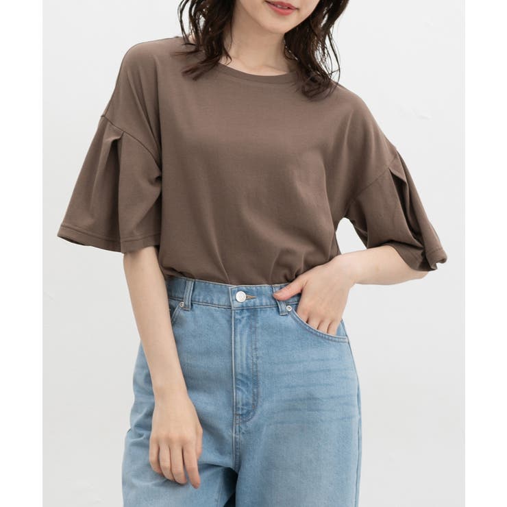 モカ | トップス Tシャツ ５分袖Tシャツ | Honeys