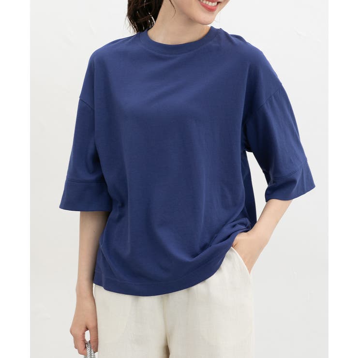 ダークブルー | トップス Tシャツ ５分袖Tシャツ | Honeys