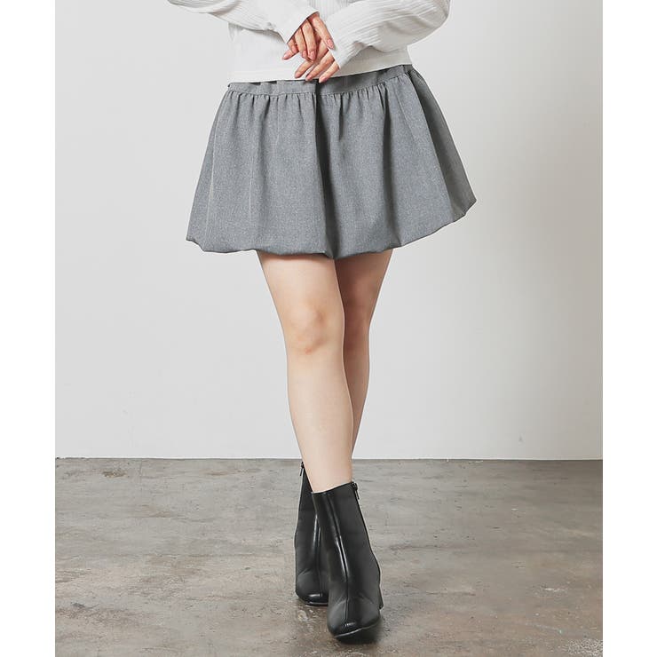 杢グレー | ボトムス スカート ミニスカート | Honeys