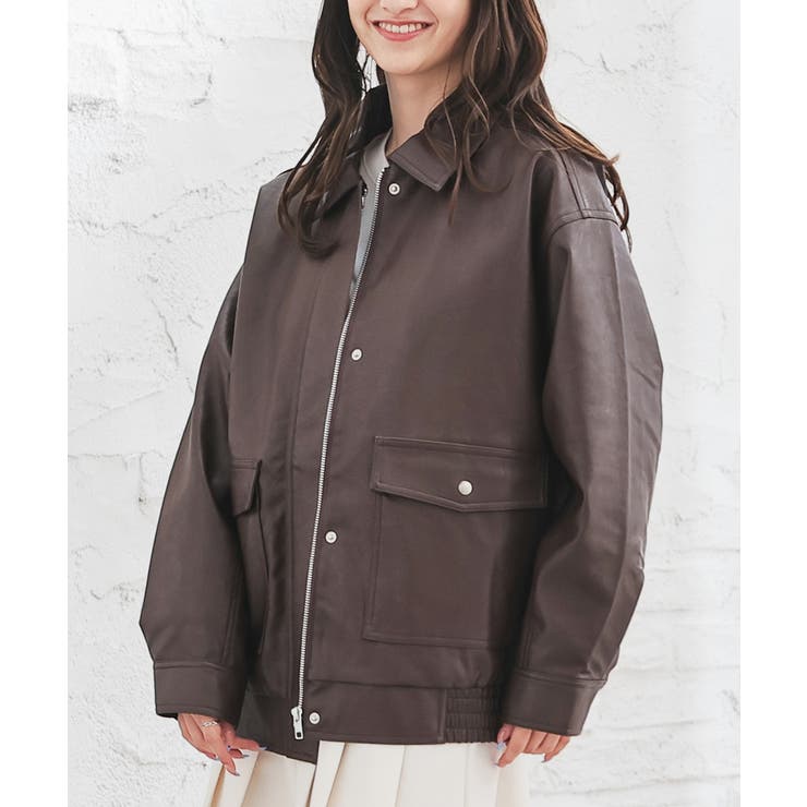 ブラウン | アウター ジャンパー ブルゾン | Honeys