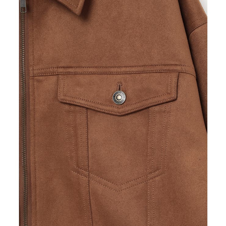 ビーティングハート　ノーカラー ブルゾン　ジャンバー　キャメルブラウン　美品 WISH FOR EVER ブルゾン アウター DRAW CODE VINTAGE LIKE SHORT