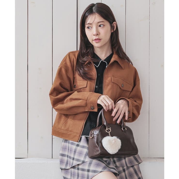 ビーティングハート　ノーカラー ブルゾン　ジャンバー　キャメルブラウン　美品 セール】DRAW CODE VINTAGE LIKE SHORT DAC JACKET/ドローコード