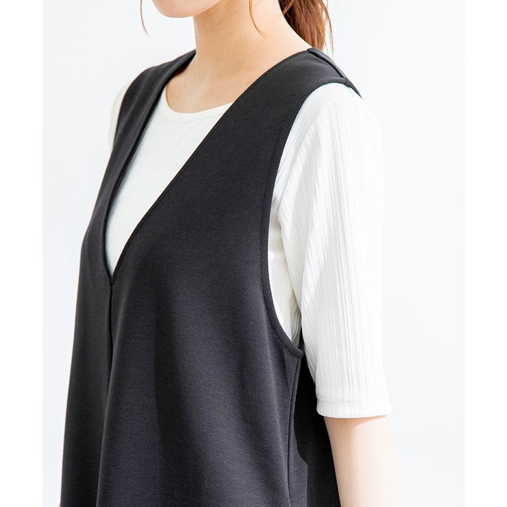 ワンピース ジャンスカ ジャンパースカート | Honeys | 詳細画像8 