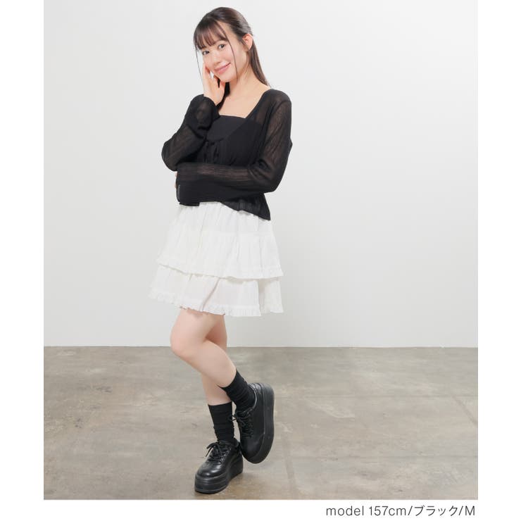 トップス カーディガン 長袖 | Honeys | 詳細画像5 